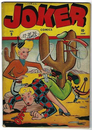 Joker Comics 9 - Powerhouse Pepper By Wolverton - Tessie Typist - Rare - Tgl