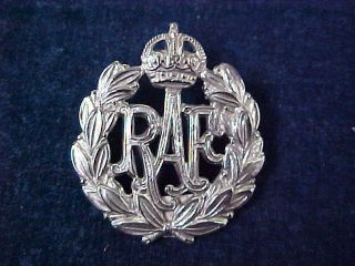 Ww2 " Raf " Cap Badge " Bandsman " Royal Air Force