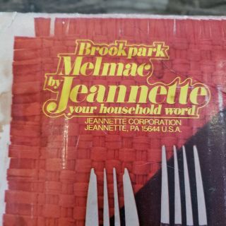 Vintage Brookpark Melmac Melamine Yellow Floral 45 Piece Set 8 Place Setting 2