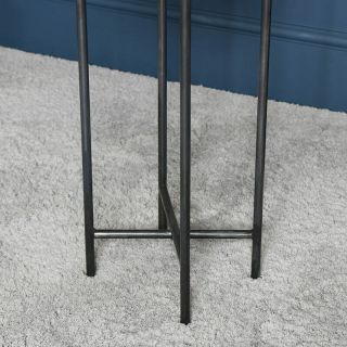 Tall vintage gunmetal grey plant pot flower planter on stand indoor outdoor gift 3