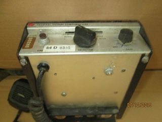 VINTAGE FEDERAL SIGNAL PA 150 SIREN CONTROLLER SWITCH CONTROL BOX & MICROPHONE 4