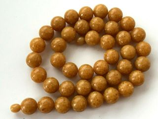 Vintage Amber Beads Butterscotch / Egg Yolk Baltic Necklace 57 Gr