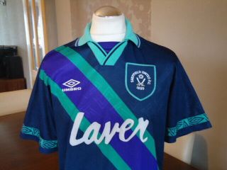 SHEFFIELD UNITED 1994 UMBRO Away Shirt LARGE Adults Rare Vintage LAVER 3