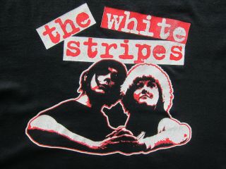 Vintage The White Stripes T - Shirt Rock 90 