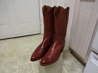 Great Cond Few Times Vintage San Antonio Lucchese Cowboy Boots Men 10.  5 D
