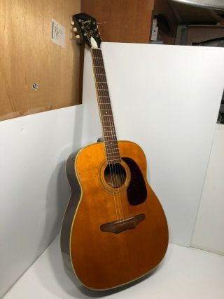 Harmony Sovereign H1260 Vintage Acoustic Guitar With Case/large Body