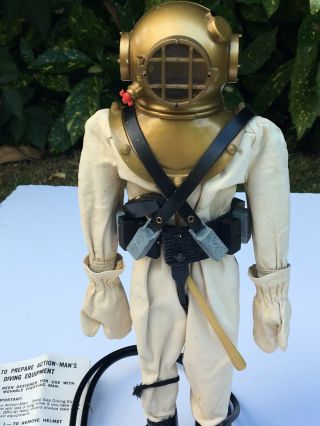 Vintage Action Man 1st Issue Deep Sea Diver On Green Dummy No Figure