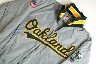 Vintage Oakland Athletics As Majestic Jacket 80s 90s Elephant Fleece Size M