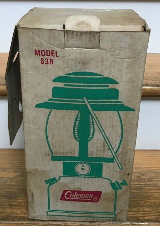 Vintage Coleman 639 Lantern Canada Nickle Chrome Green 1979 with Box 2
