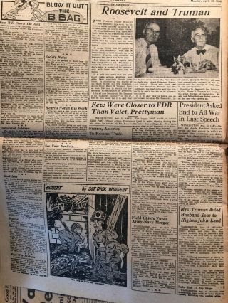 Stars And Stripes 1945 One Elbe Bridgehead Lost FDR’s Body At Capital WWII News 2