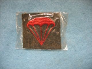 Wwii Usmc Para / Parachute Sleeve Patch In Cellophane Nos.