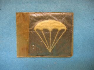 Wwii Us Navy Para / Parachute Sleeve Patch Nos In Baggie,