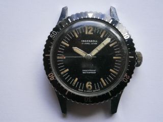 Vintage Gents Divers Style Wristwatch Ingersoll Mechanical Watch Repair
