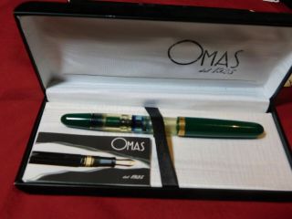 Omas Vintage Demonstrator Green Fountain Pen