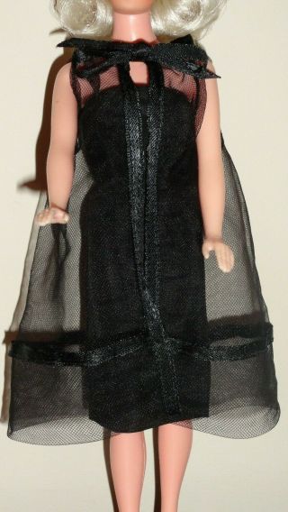 Vintage Barbie Doll Black Magic Dress And Over Cape 1609 Plus OT Heels NO DOLL 4
