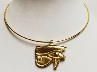 Metropolitan Museum Of Art Mma Egyptian Revival Eye Of Horus Pendant Necklace