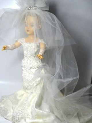 Vintage Ideal Miss Revlon Doll Vt 18 Dressed As A Bride