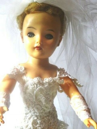 Vintage ideal Miss Revlon Doll VT 18 Dressed as a Bride 6