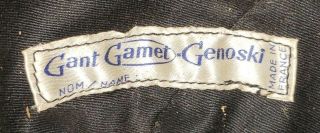 Rare 1967 Gant Gamet - Genoski Ski Helmet Mont Blanc Co.  No.  600 with tags 7