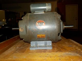 Vintage Delta Milwaukee Dual Shaft 3/4 Hp Electric Motor 82 - 910