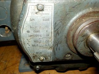 Vintage Delta Milwaukee Dual Shaft 3/4 HP Electric Motor 82 - 910 6