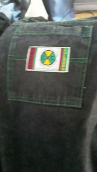 Vintage Cross Colours Jeans Black With Green Stitching Size 38 X 32