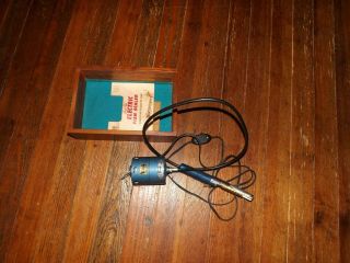 Vintage Bear Paw Electric Fish Scaler Model EF - S w/ wooden case 3