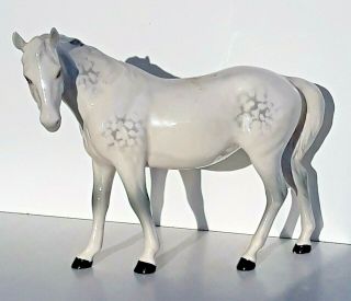 Vintage Retired Beswick Grey Horse Figurine 