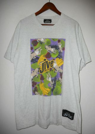 Vtg 80s 90s (1989) Fresh Jive T - Shirt 1st Print Baby Banana Rave Skate Usa L