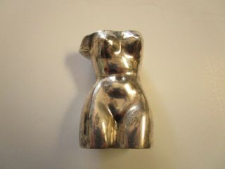 Vintage Nude Sculpture Signed Y.  T Kan Chinese ? Sterling Silver 925 Female Body