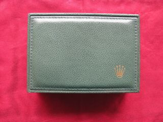 Vintage Green Leather Rolex Watch Box 68.  00.  71