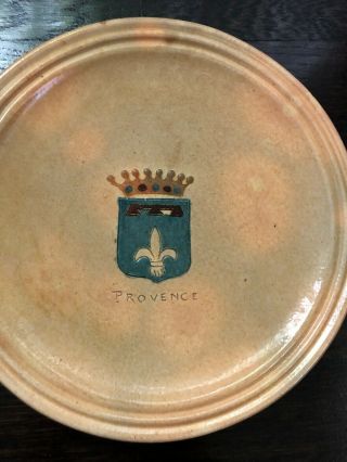 Vintage French Ceramic Plates 8 Cerenne Vallauris Town Crests Provence Dauphine, 7