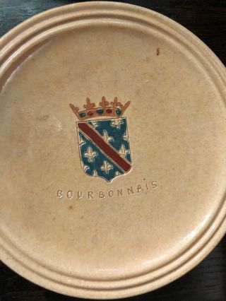 Vintage French Ceramic Plates 8 Cerenne Vallauris Town Crests Provence Dauphine, 8