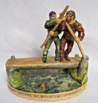 Sebastian Miniature Sml - 256 Robin Hood & Little John (bandaid) - Signed Rare