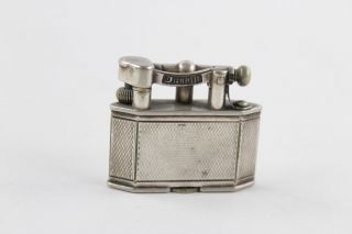 Rare Vintage Dunhill Silver Plate Lift Arm Cigarette Lighter By Asprey & Co