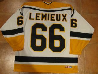 Vintage 66 Mario Lemieux Pittsburgh Penguins Off.  Lic.  Ccm Jersey,  Sz Men 