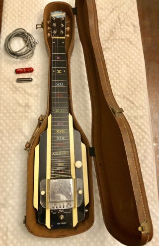 Vintage,  6 String National Yorker,  Lap Steel Guitar With Case