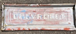 Vintage 1950’s 60’s Chevrolet Truck Chevy Gm Tailgate Paint Patina Bench Project
