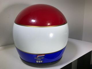 1978 SHOEI HONDALINE HAWK RED WHITE AND BLUE VINTAGE MEDIUM SIZE HELMET EXC 4