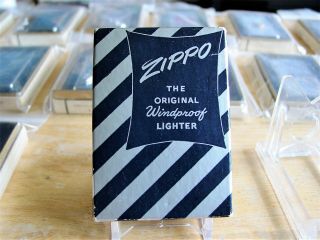 Vintage 1947 - 1950 Zippo Full Stamp PAT.  2302695 Lighter Chicago Yacht Club Flag 3