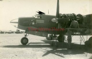 Wwii Photo - 17th Bomb Group - B - 26 Bomber Plane Nose Art - Reluctant