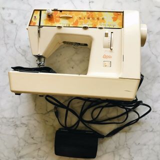 Singer Genie Portable Sewing Machine Model 354 Cord Foot Pedal Vtg