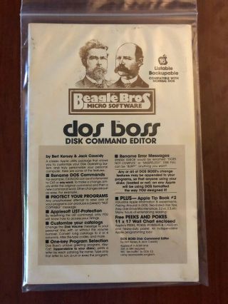 Dos Boss,  Apple Ii 2 Vintage Software,  Beagle Bros,