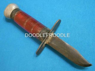 Odd Vintage Ww2 Custom Trench Art Combat Fighting Survival Bowie Knife Hunting