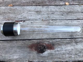 Old Vintage Dixie Cup Dispenser No.  1244 Long Glass Tube