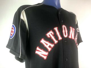 Vintage Chicago Cubs Majestic Baseball Jersey Large Kerry Wood 03 All Star Game 4