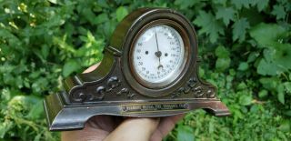 Antique Vintage Vermont Mutual Fire Insurance Co Advertising Thermometer
