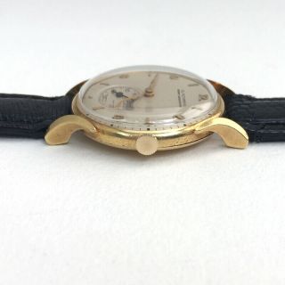 Vintage Men ' s 18K Gold Glycine Bienne - Geneve Wrist Watch 3