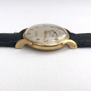 Vintage Men ' s 18K Gold Glycine Bienne - Geneve Wrist Watch 4