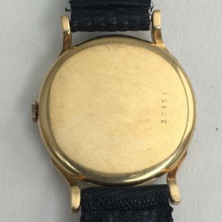 Vintage Men ' s 18K Gold Glycine Bienne - Geneve Wrist Watch 6